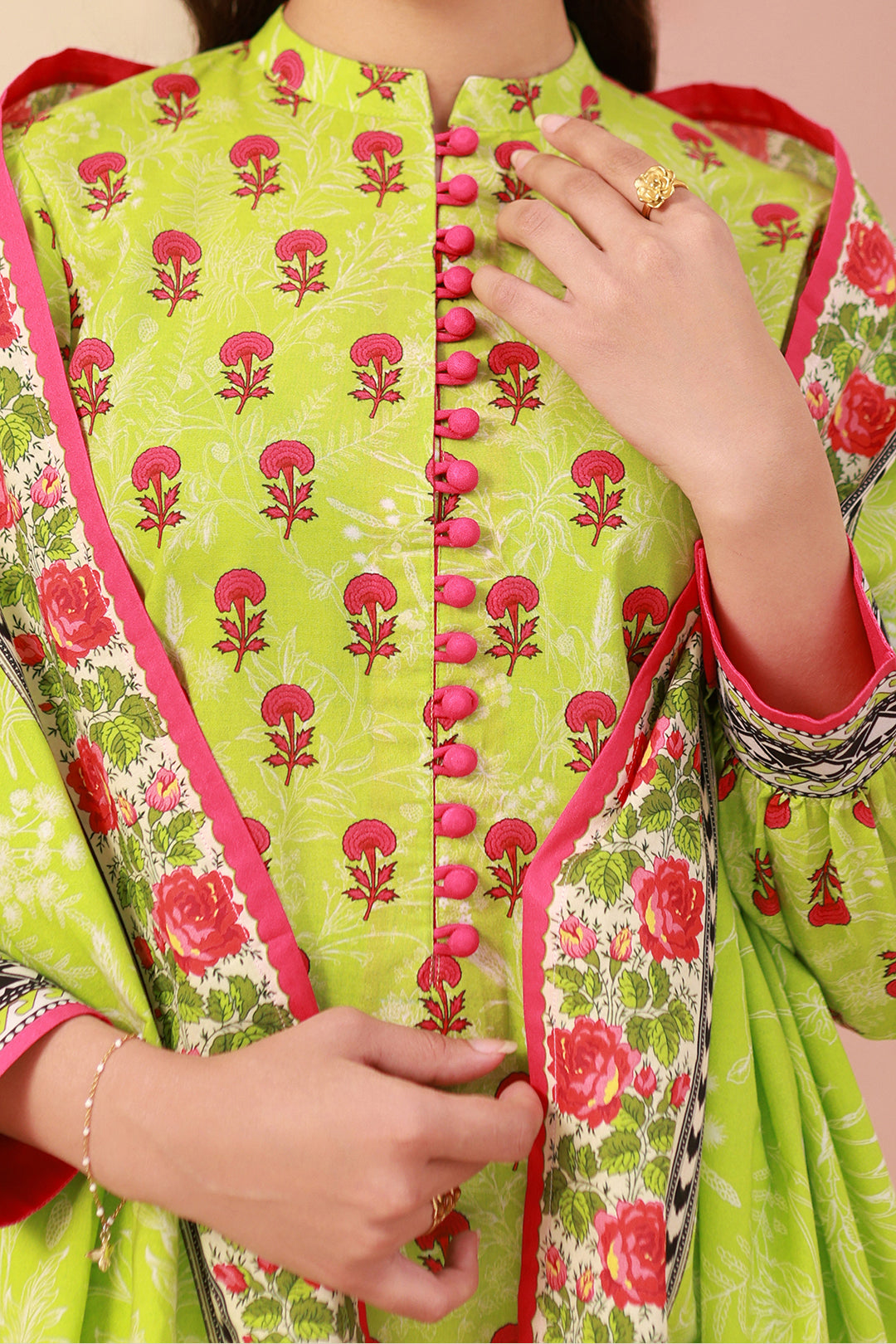 Zellbury | Unstitched 3 Piece Cambric | Shirt Shalwar Dupatta - 0634