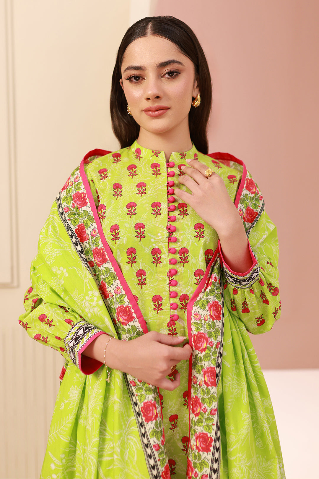 Zellbury | Unstitched 3 Piece Cambric | Shirt Shalwar Dupatta - 0634