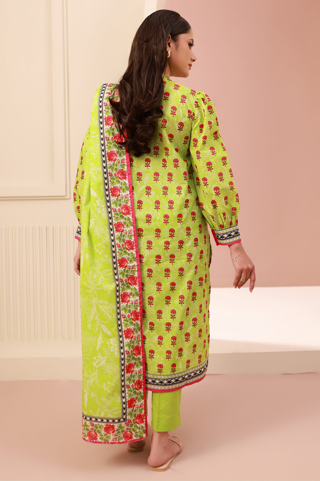 Zellbury | Unstitched 3 Piece Cambric | Shirt Shalwar Dupatta - 0634