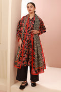 Zellbury | Unstitched 3 Piece Cambric | Shirt Shalwar Dupatta - 0636