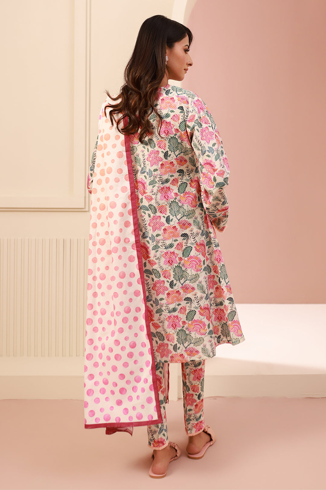 Zellbury | Unstitched 3 Piece Cambric | Shirt Shalwar Dupatta - 0640