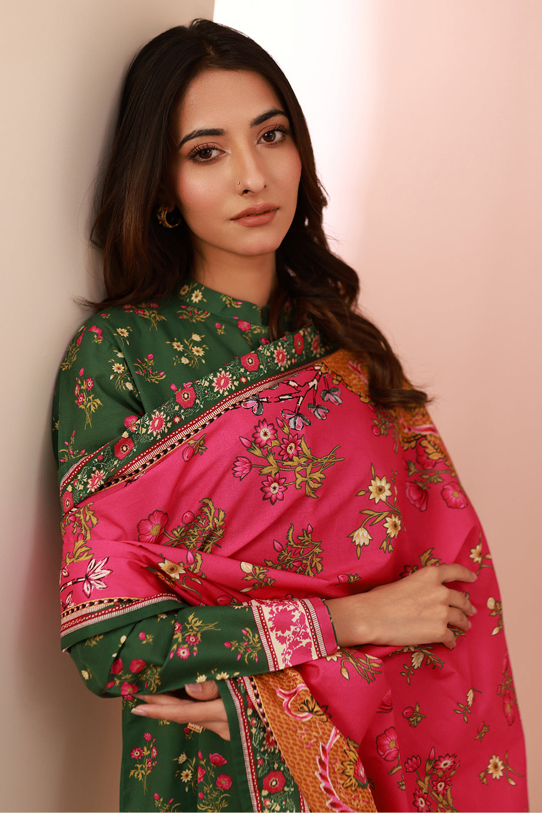 Zellbury | Unstitched 3 Piece Cambric | Shirt Shalwar Dupatta - 0662 Default Title