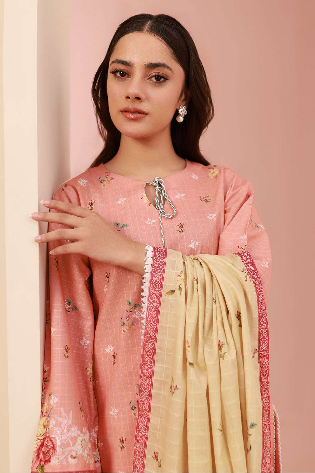 Zellbury | Unstitched 3 Piece Cambric | Shirt Shalwar Dupatta - 0665 Default Title