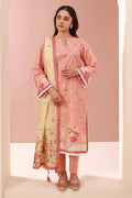 Zellbury | Unstitched 3 Piece Cambric | Shirt Shalwar Dupatta - 0665