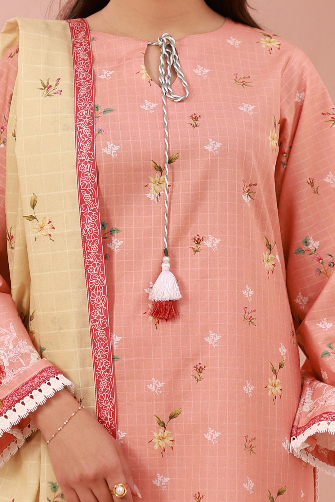 Zellbury | Unstitched 3 Piece Cambric | Shirt Shalwar Dupatta - 0665
