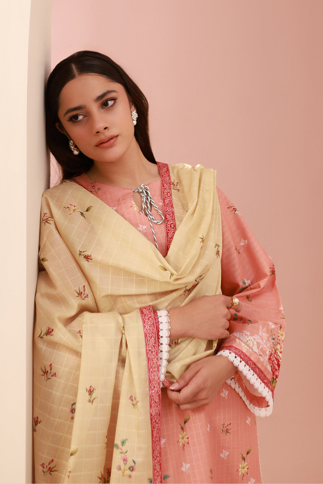 Zellbury | Unstitched 3 Piece Cambric | Shirt Shalwar Dupatta - 0665