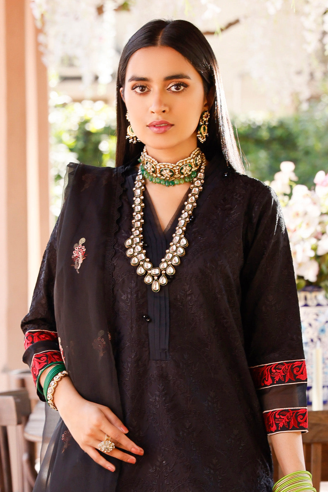Zellbury | Unstitched 3 Piece Cambric | Embroidered Shirt Shalwar Dupatta - 0283 Default Title
