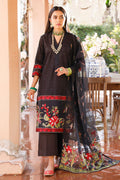 Zellbury | Unstitched 3 Piece Cambric | Embroidered Shirt Shalwar Dupatta - 0283