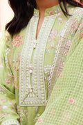 Zellbury | Unstitched 3 Piece Cotton | Embroidered Shirt Shalwar Dupatta - 0290