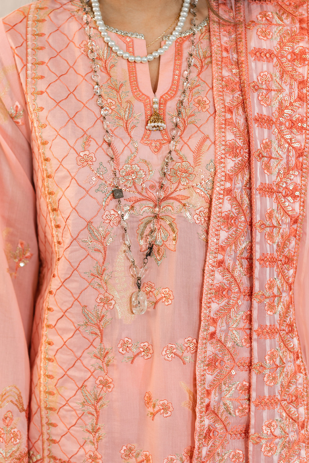 Zellbury | Unstitched 3 Piece Lawn | Embroidered Shirt Shalwar Dupatta - 0324