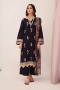 Zellbury | Unstitched 3 Piece Lawn | Embroidered Shirt Shalwar Dupatta - 0355