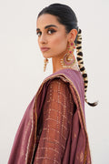 Zellbury | Unstitched 3 Piece Khaddi | Embroidered Shirt Shalwar Dupatta - 0356