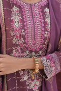 Zellbury | Unstitched 3 Piece Khaddi | Embroidered Shirt Shalwar Dupatta - 0356