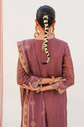 Zellbury | Unstitched 3 Piece Khaddi | Embroidered Shirt Shalwar Dupatta - 0356