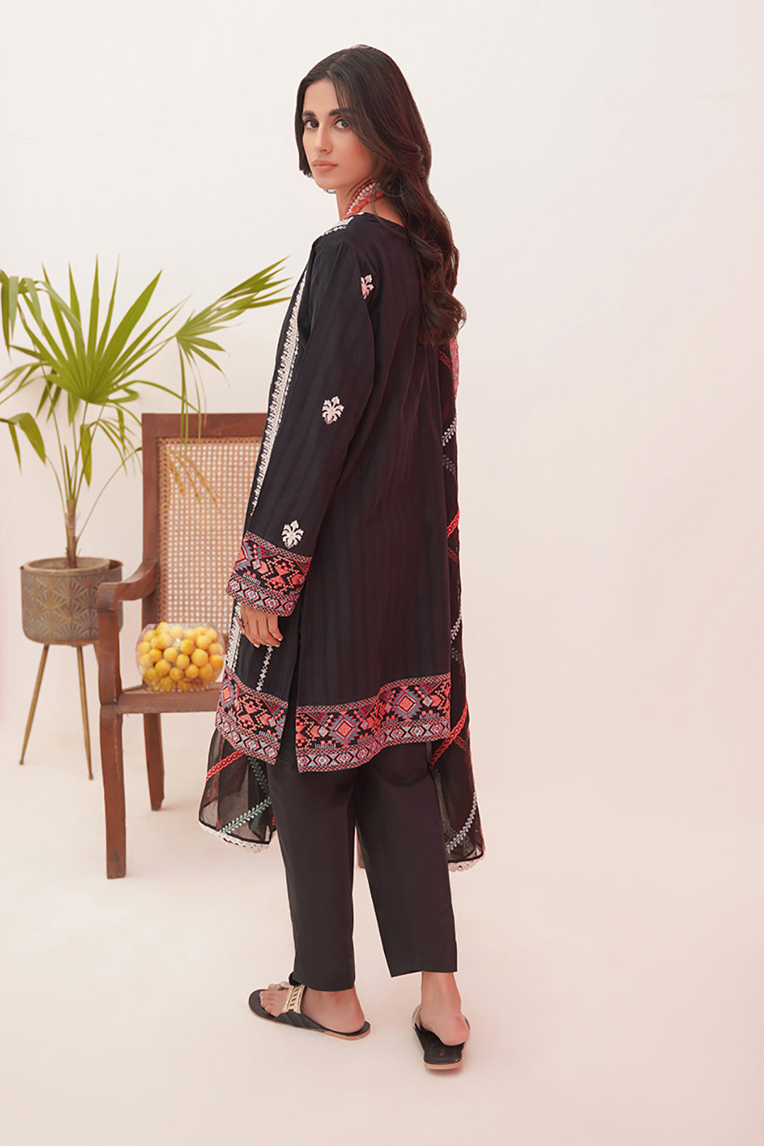 Zellbury | Unstitched 3 Piece Lawn | Embroidered Shirt Shalwar Dupatta - 0360
