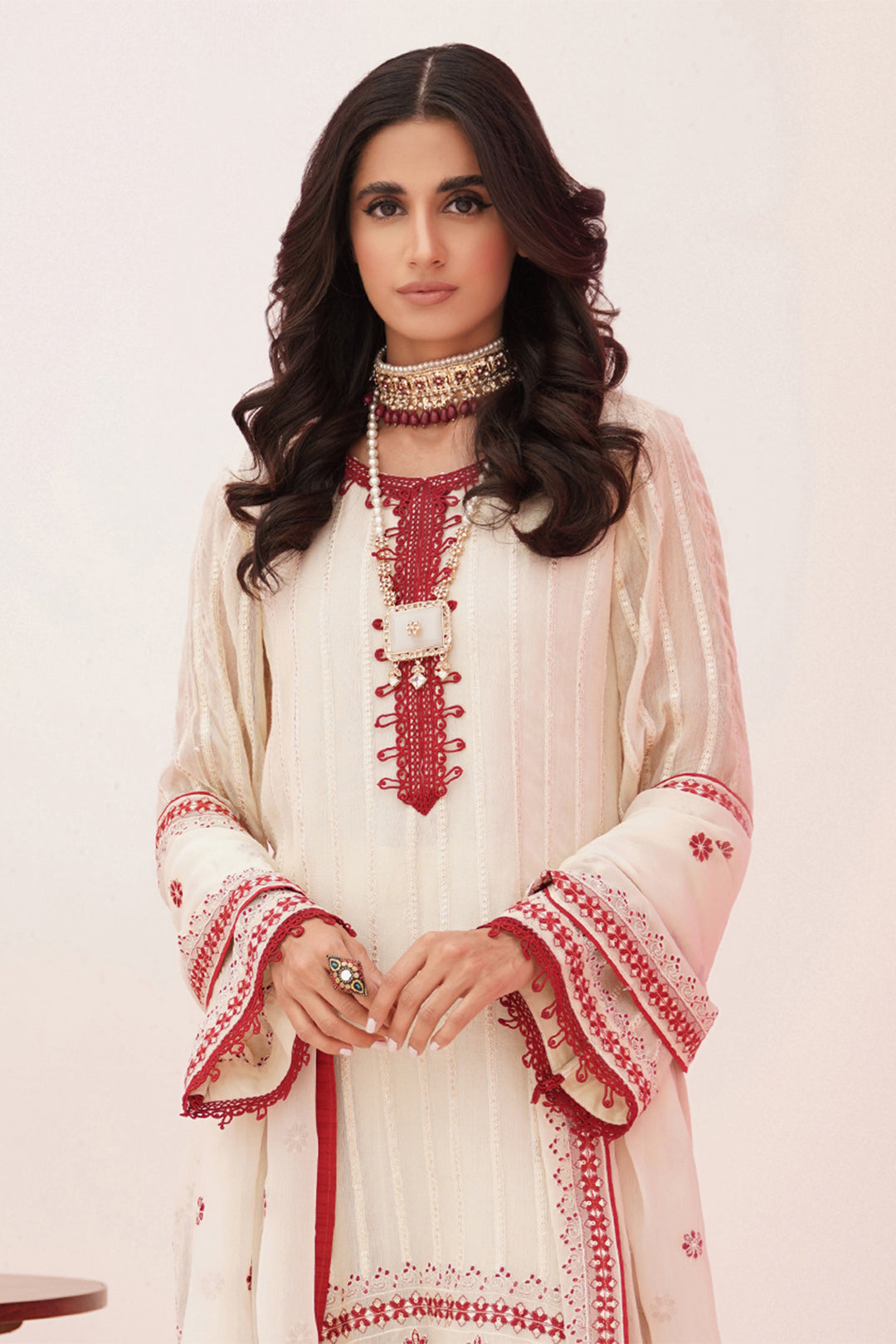Zellbury | Unstitched 3 Piece Khaddi | Embroidered Shirt Shalwar Dupatta - 0363 Default Title