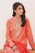Zellbury | Unstitched 3 Piece Lawn | Embroidered Shirt Shalwar Dupatta - 0365 Default Title