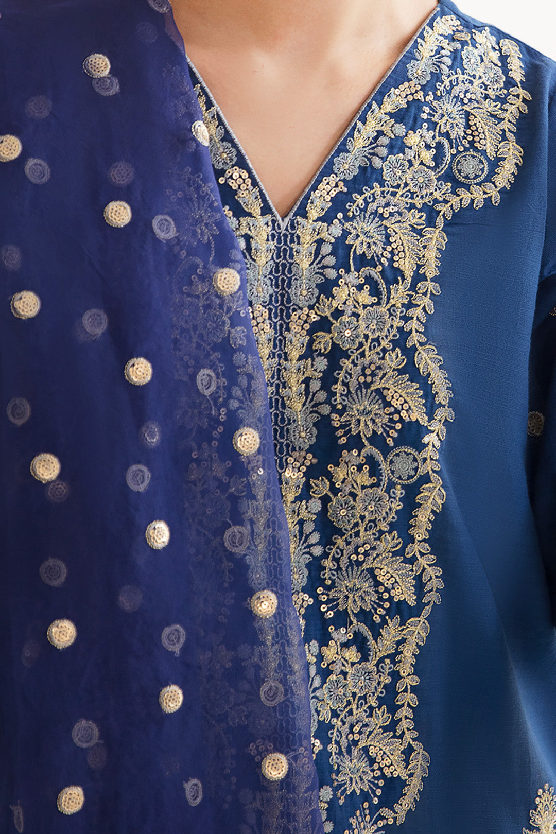 Zellbury | Unstitched 3 Piece Khaddar | Embroidered Shirt Shalwar Dupatta - 0295