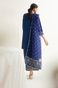 Zellbury | Unstitched 3 Piece Khaddar | Embroidered Shirt Shalwar Dupatta - 0295