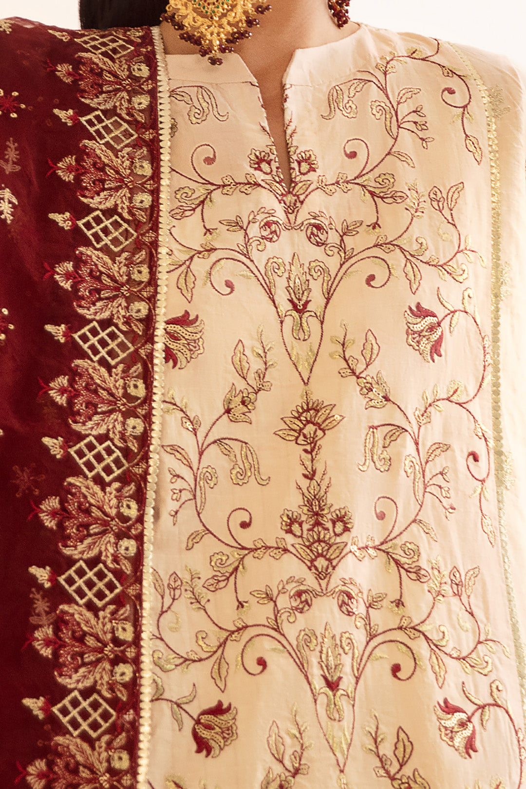 Zellbury | Unstitched 3 Piece Dobby | Embroidered Shirt Shalwar Dupatta - 0301