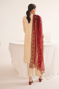 Zellbury | Unstitched 3 Piece Dobby | Embroidered Shirt Shalwar Dupatta - 0301