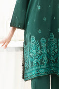 Zellbury | Unstitched 3 Piece Khaddar | Embroidered Shirt Shalwar Dupatta - 0302