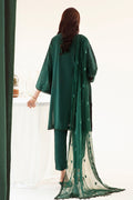 Zellbury | Unstitched 3 Piece Khaddar | Embroidered Shirt Shalwar Dupatta - 0302
