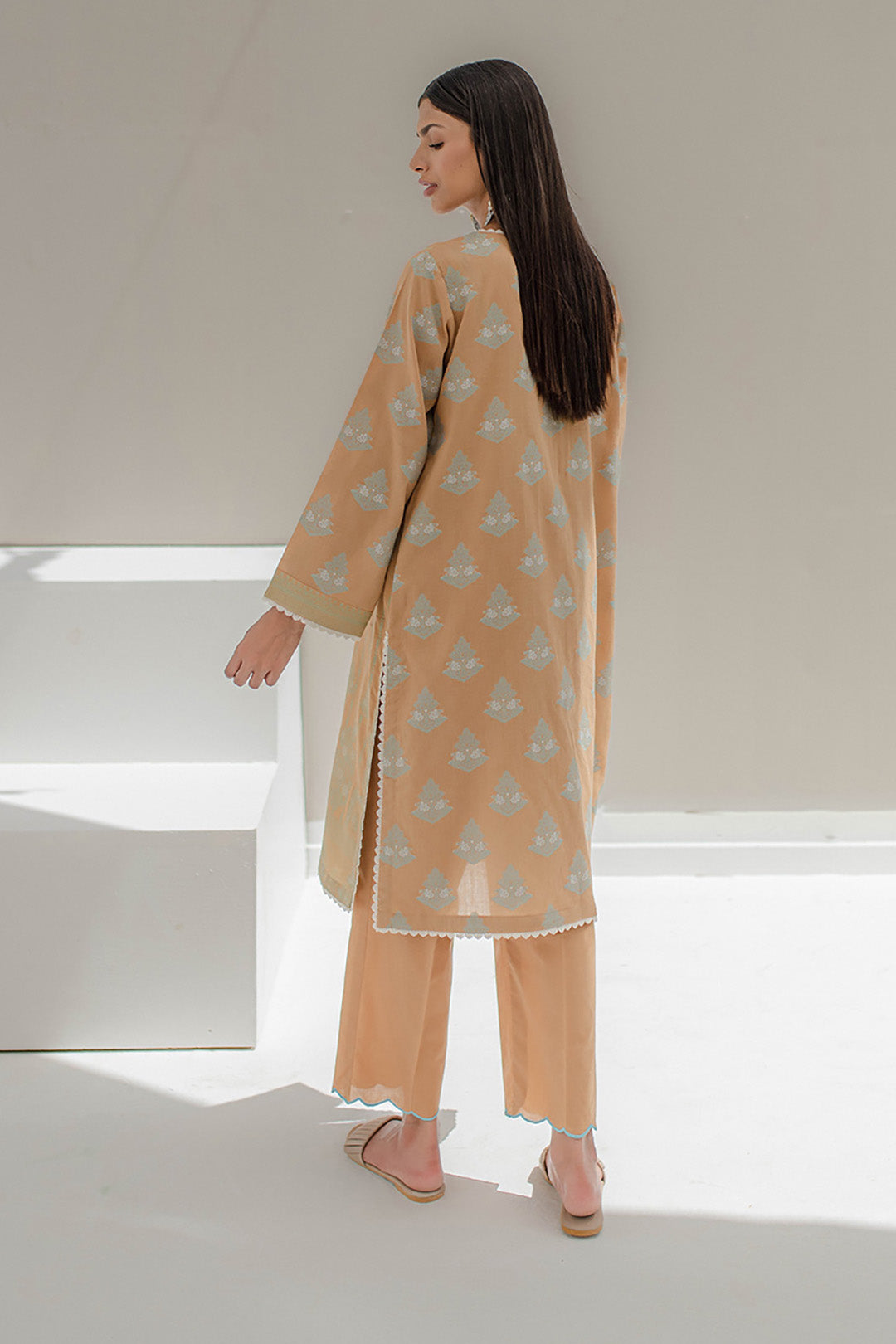 Zellbury | Unstitched 3 Piece Jacquard | Embroidered Shirt Shalwar - 0617