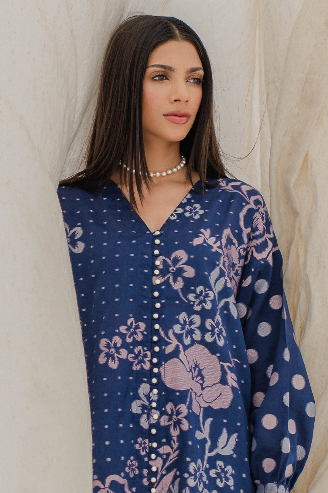Zellbury | Unstitched 2 Piece Blue | Embroidered Shirt Shalwar - 0672 -  Zellbury Women Signature Unstitched -  Saira Sultan
