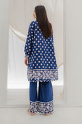 Zellbury | Unstitched 2 Piece Blue | Embroidered Shirt Shalwar - 0672 -  Zellbury Women Signature Unstitched -  Saira Sultan