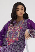 Zellbury | Unstitched 3 Piece Lawn | Embroidered Shirt Shalwar Dupatta - 0196 Default Title