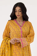 Zellbury | Unstitched 3 Piece Lawn | Embroidered Shirt Shalwar Dupatta - 0199 Default Title