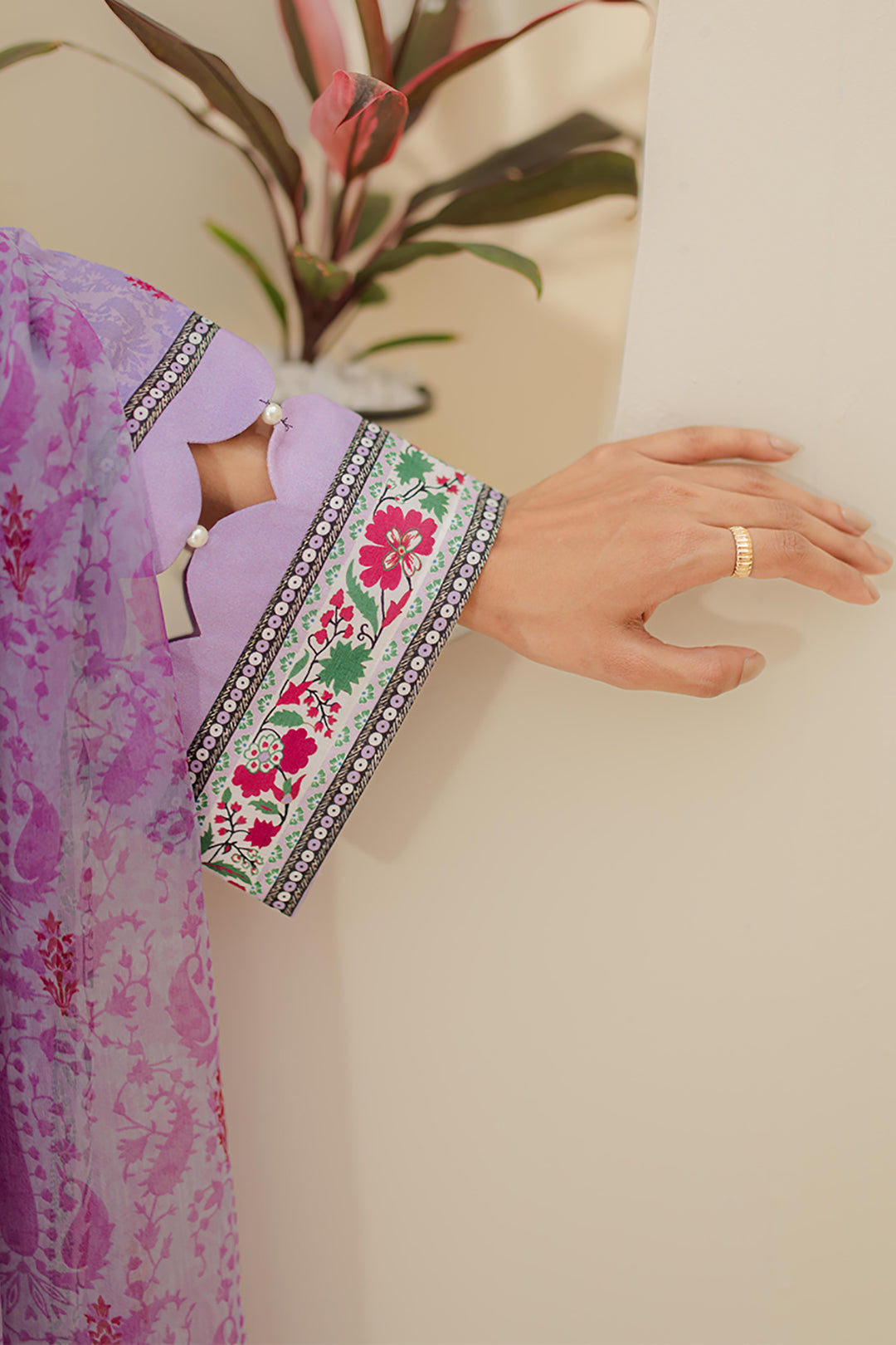 Zellbury | Unstitched 2 Piece Lawn | Embroidered Shirt Dupatta - 1659