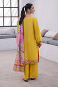 Zellbury | Unstitched 3 Piece Yellow | Embroidered Shirt Shalwar Dupatta - 1126