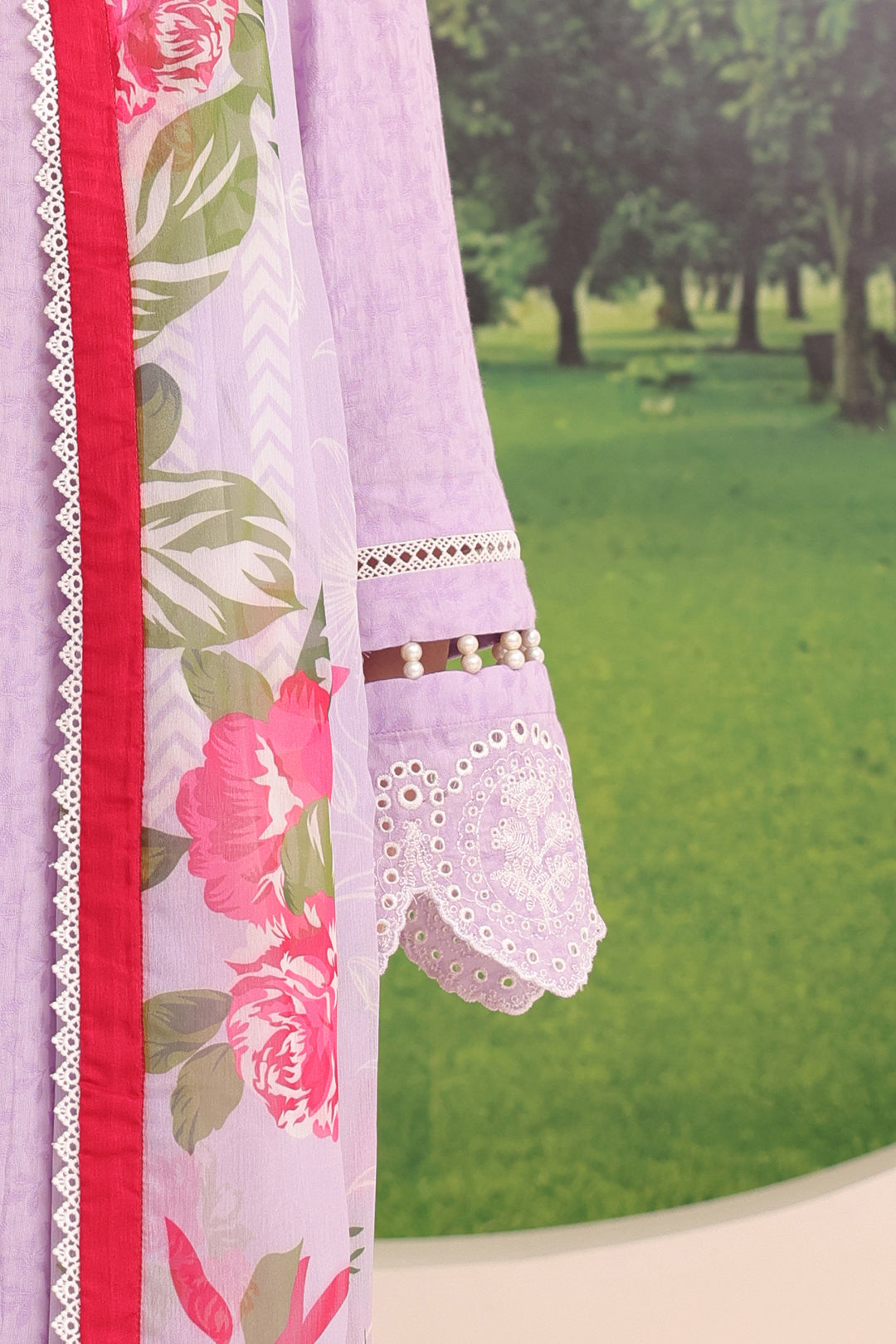 Zellbury | Unstitched 3 Piece Jacquard | Embroidered Shirt Shalwar Dupatta - 1764