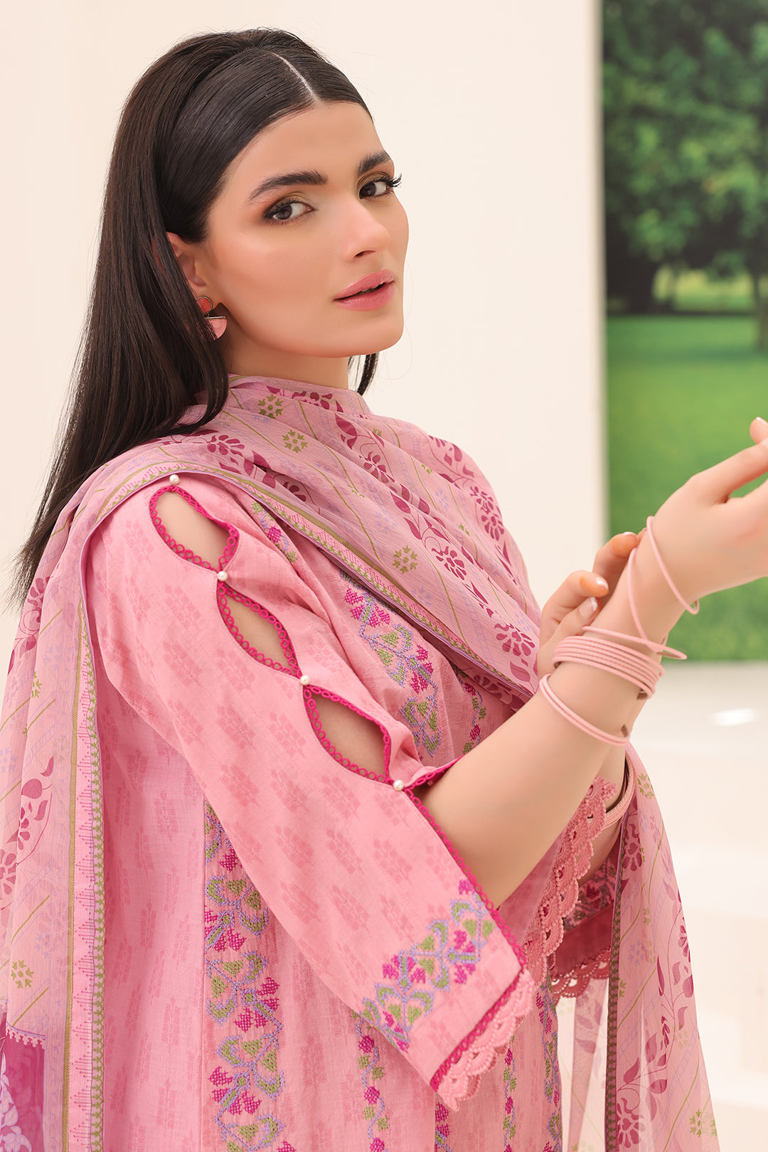 Zellbury | Unstitched 3 Piece Jacquard | Embroidered Shirt Shalwar Dupatta - 1765 Default Title