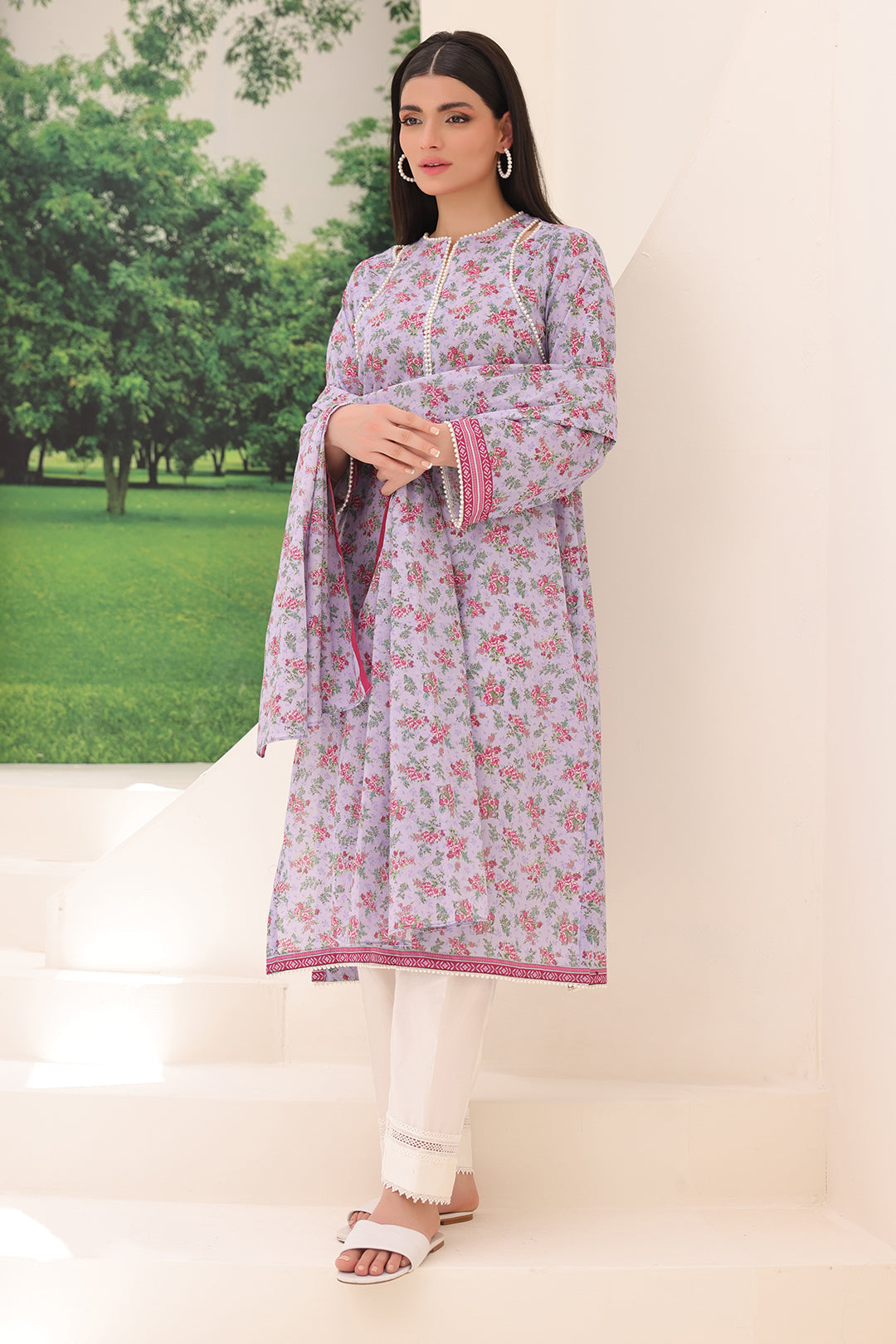 Zellbury | Unstitched 2 Piece Lawn | Shirt Dupatta - 1161 Default Title
