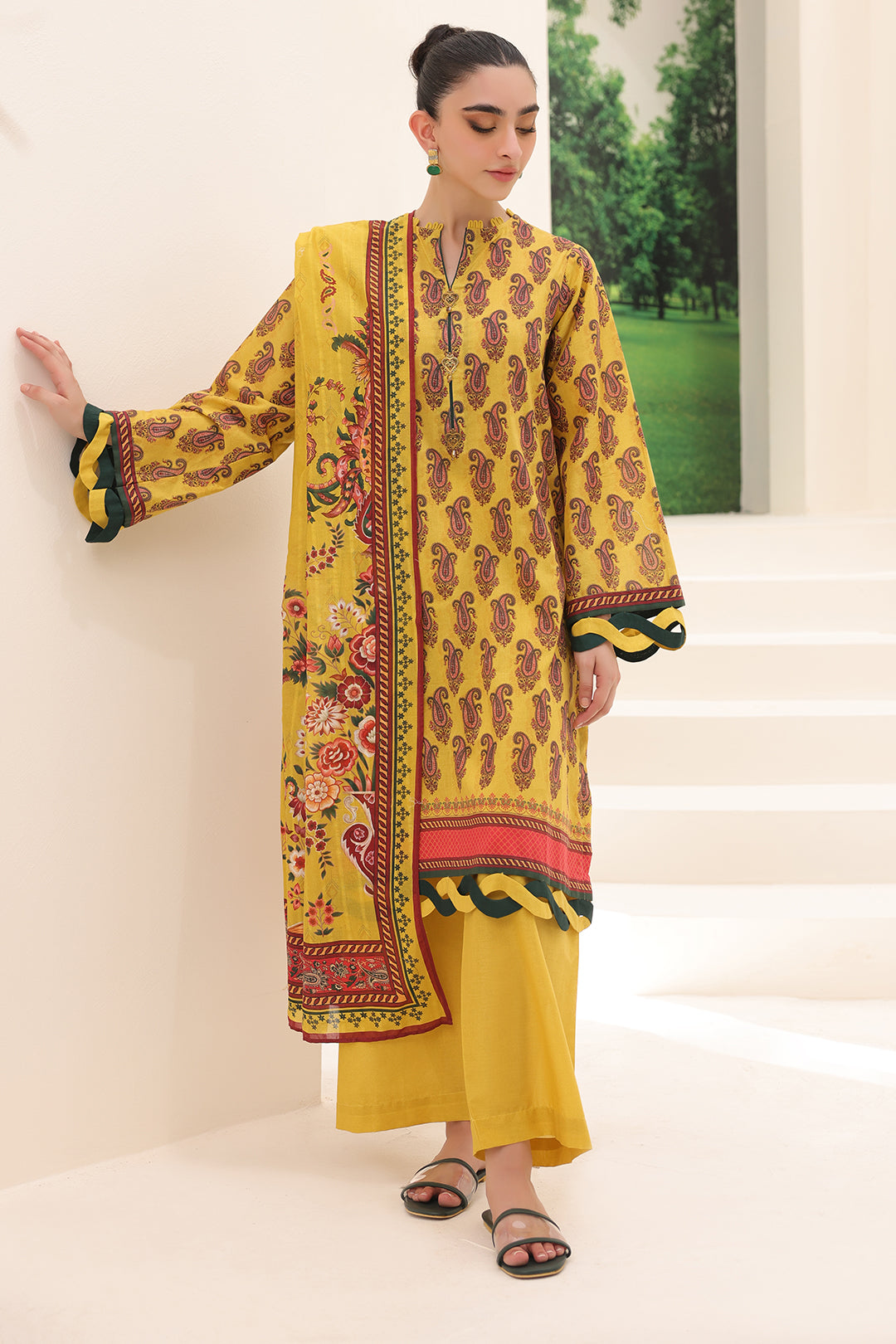 Zellbury | Unstitched 2 Piece Lawn | Shirt Dupatta - 1164 Default Title