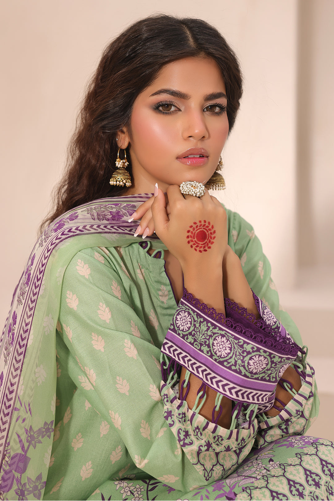 Zellbury | Unstitched 3 Piece Lawn | Shirt Shalwar Dupatta - 1696 Default Title