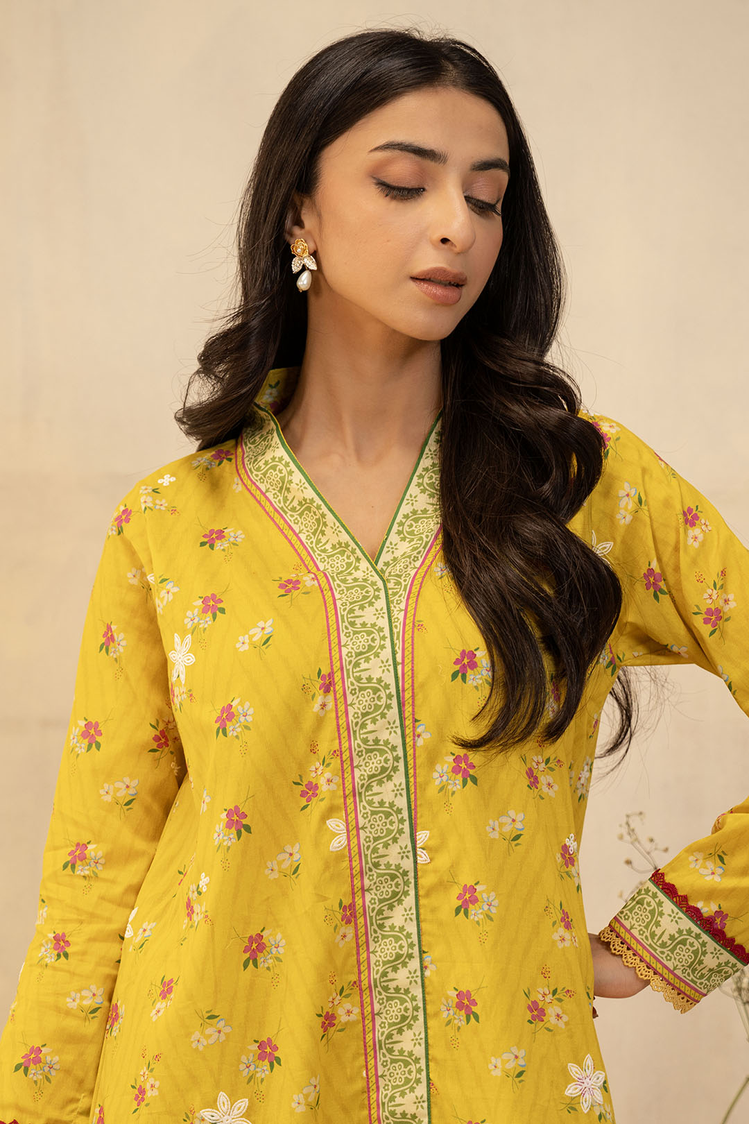 Zellbury | Unstitched 2 Piece Lawn | Embroidered Shirt Shalwar - 0098 Default Title