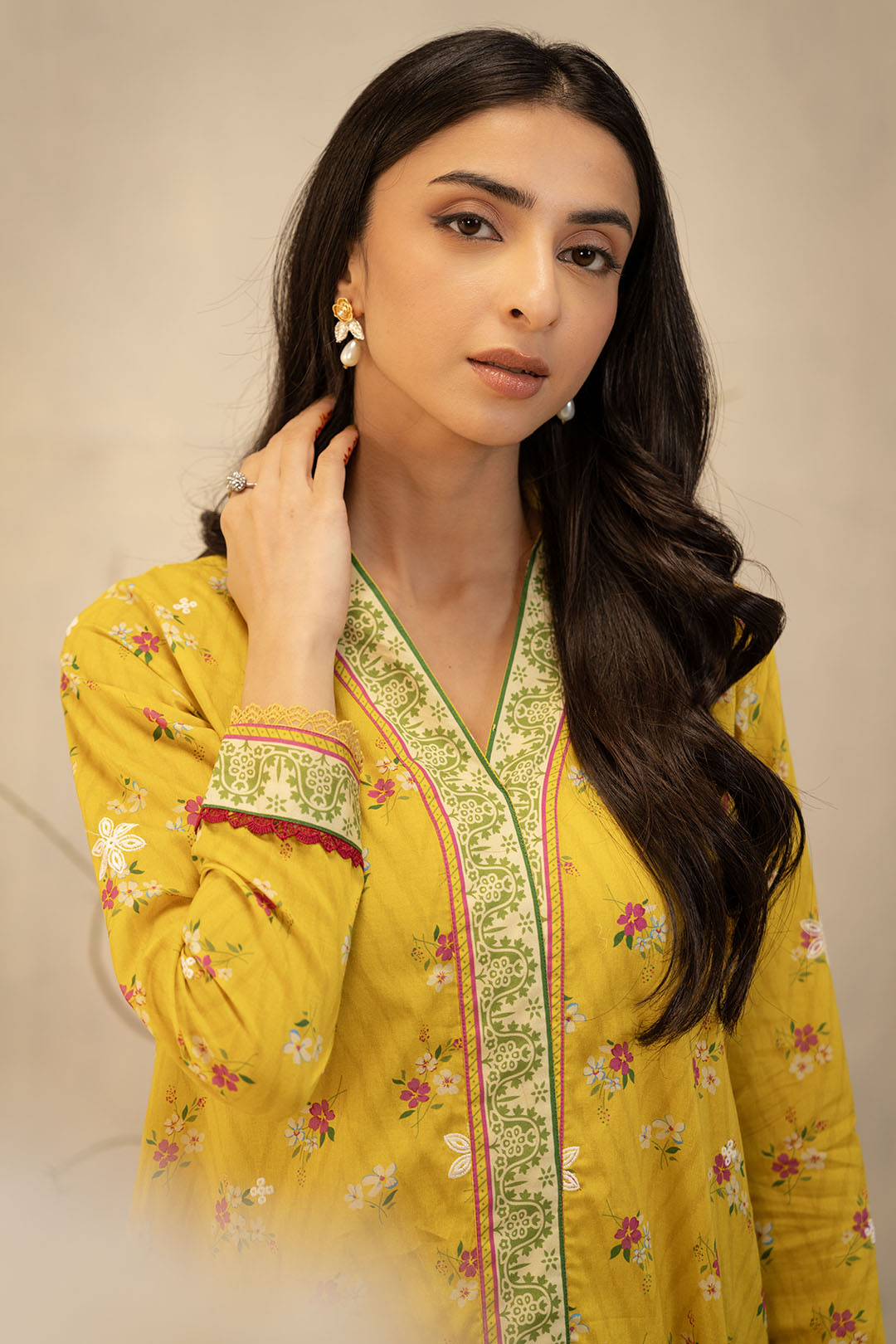 Zellbury | Unstitched 2 Piece Lawn | Embroidered Shirt Shalwar - 0098