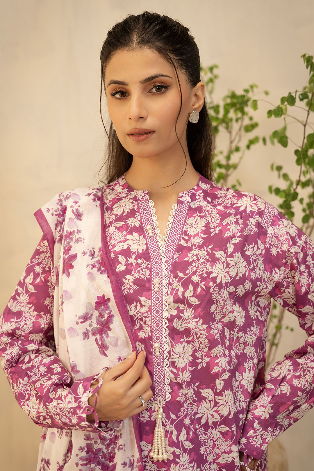 Zellbury | Unstitched 2 Piece Lawn | Shirt Dupatta - 0005 Default Title