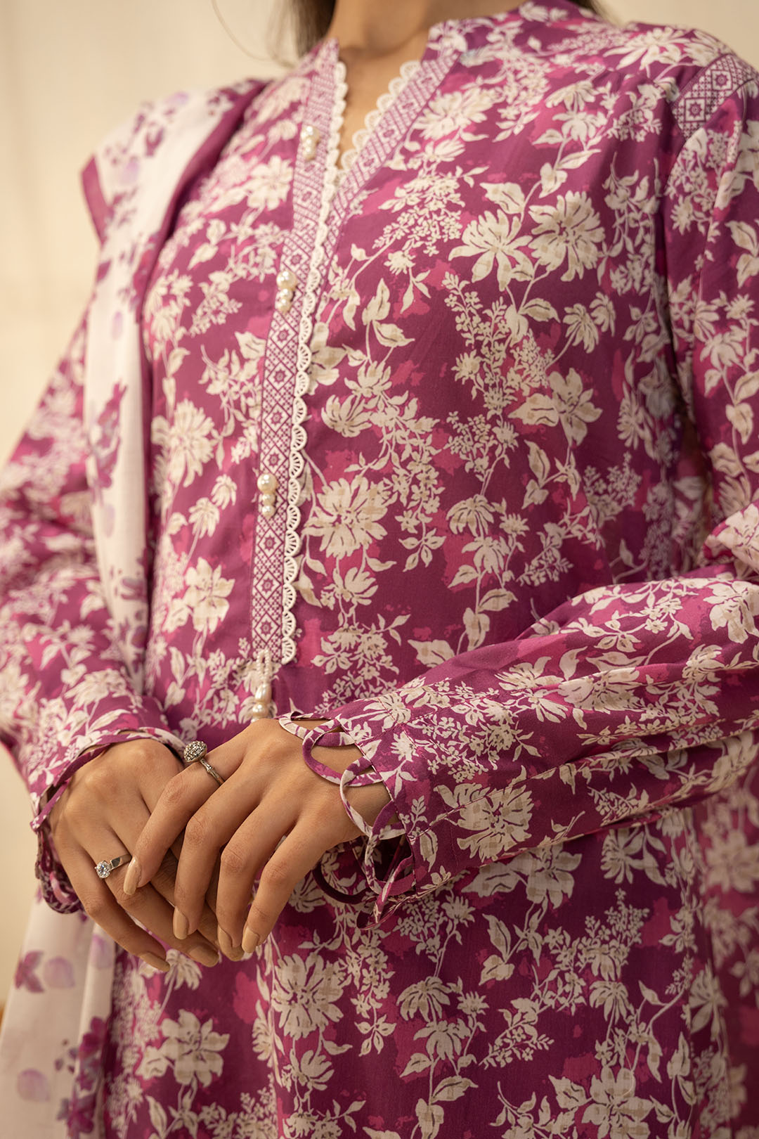 Zellbury | Unstitched 2 Piece Lawn | Shirt Dupatta - 0005