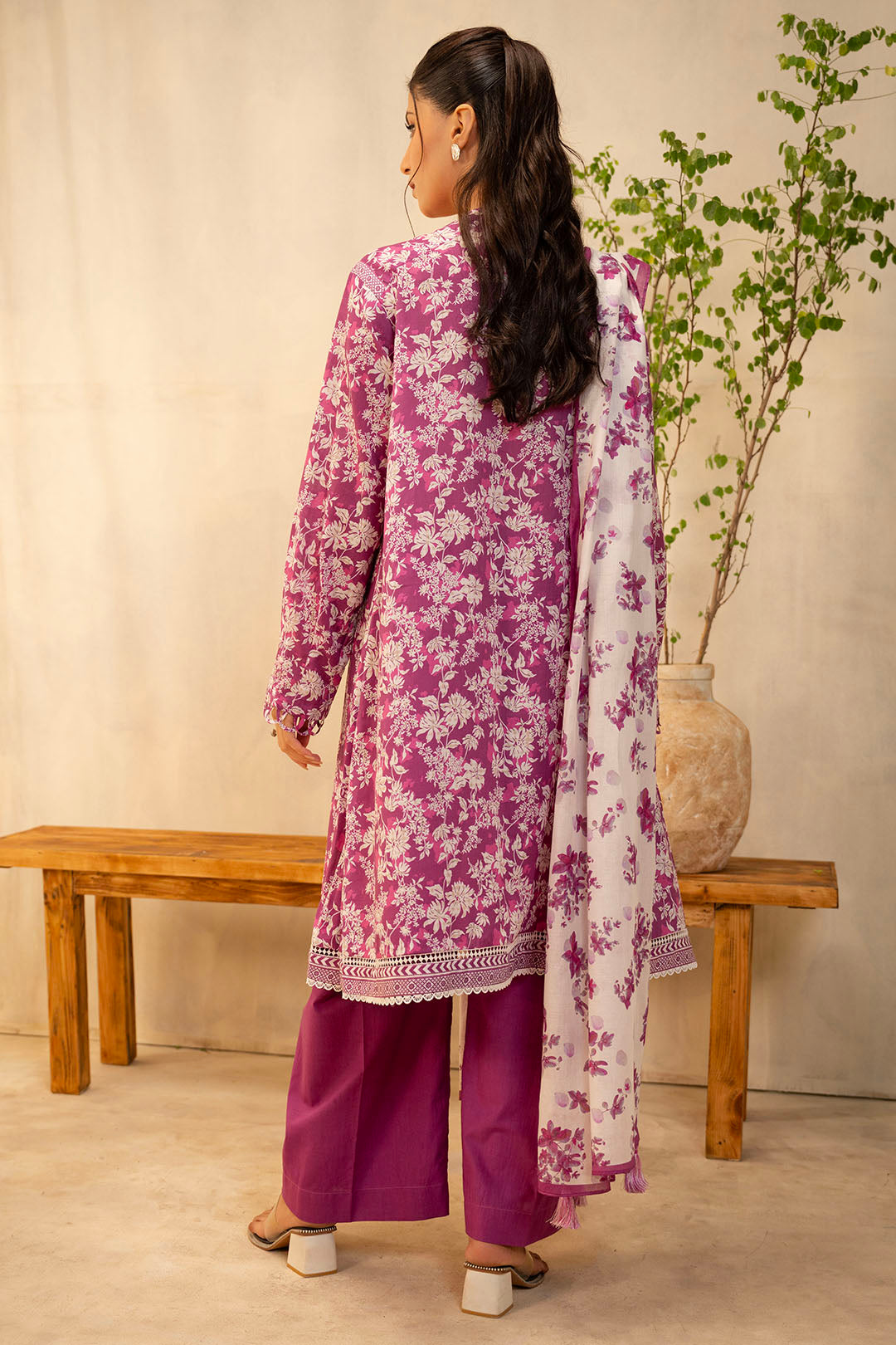 Zellbury | Unstitched 2 Piece Lawn | Shirt Dupatta - 0005