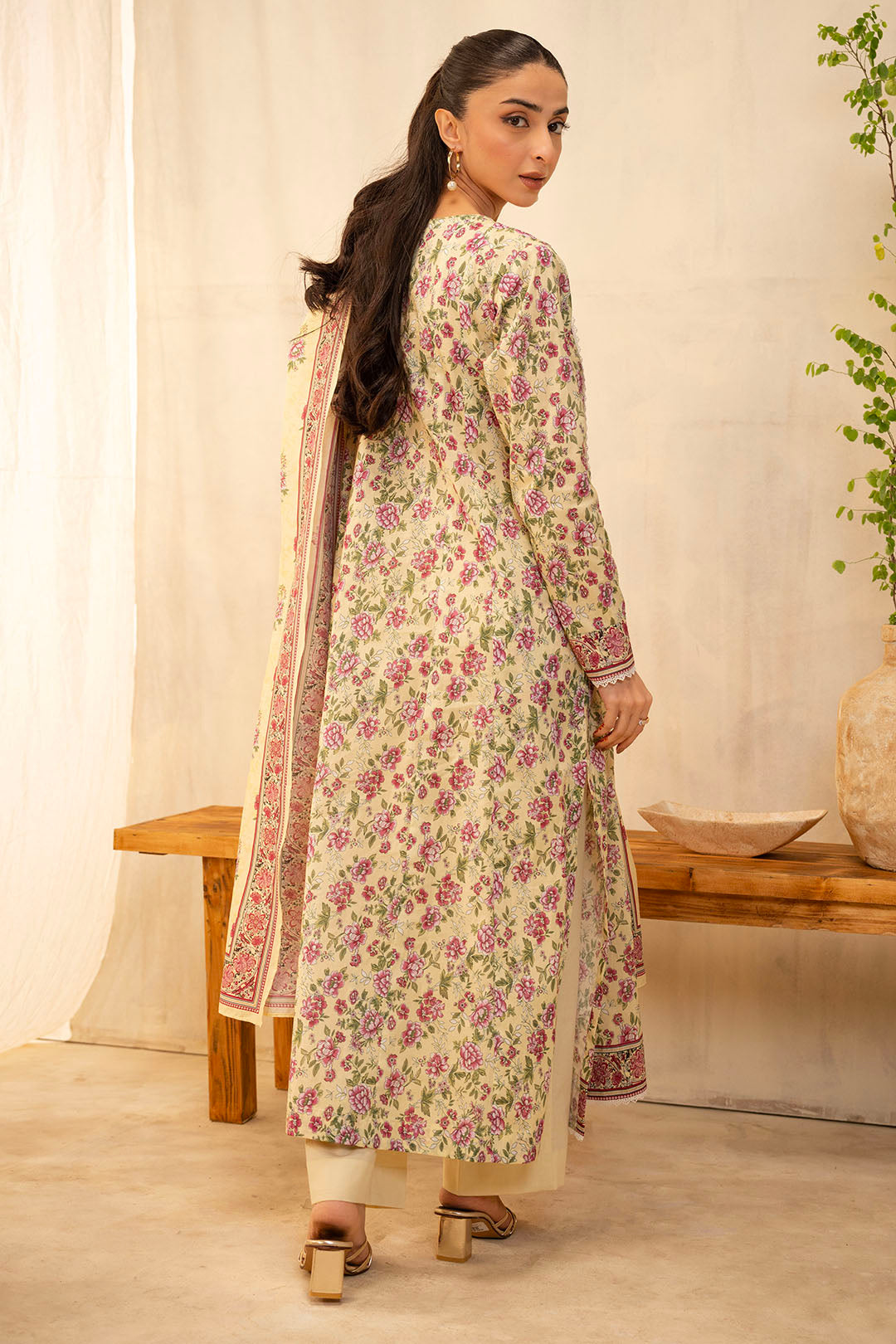 Zellbury | Unstitched 2 Piece Lawn | Shirt Dupatta - 0009
