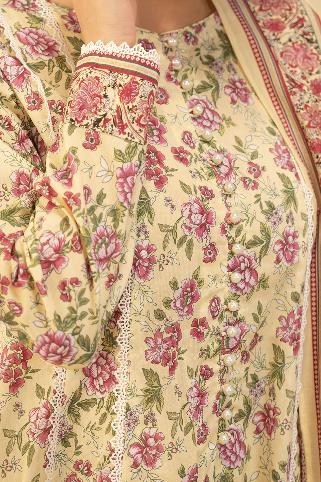 Zellbury | Unstitched 2 Piece Lawn | Shirt Dupatta - 0009