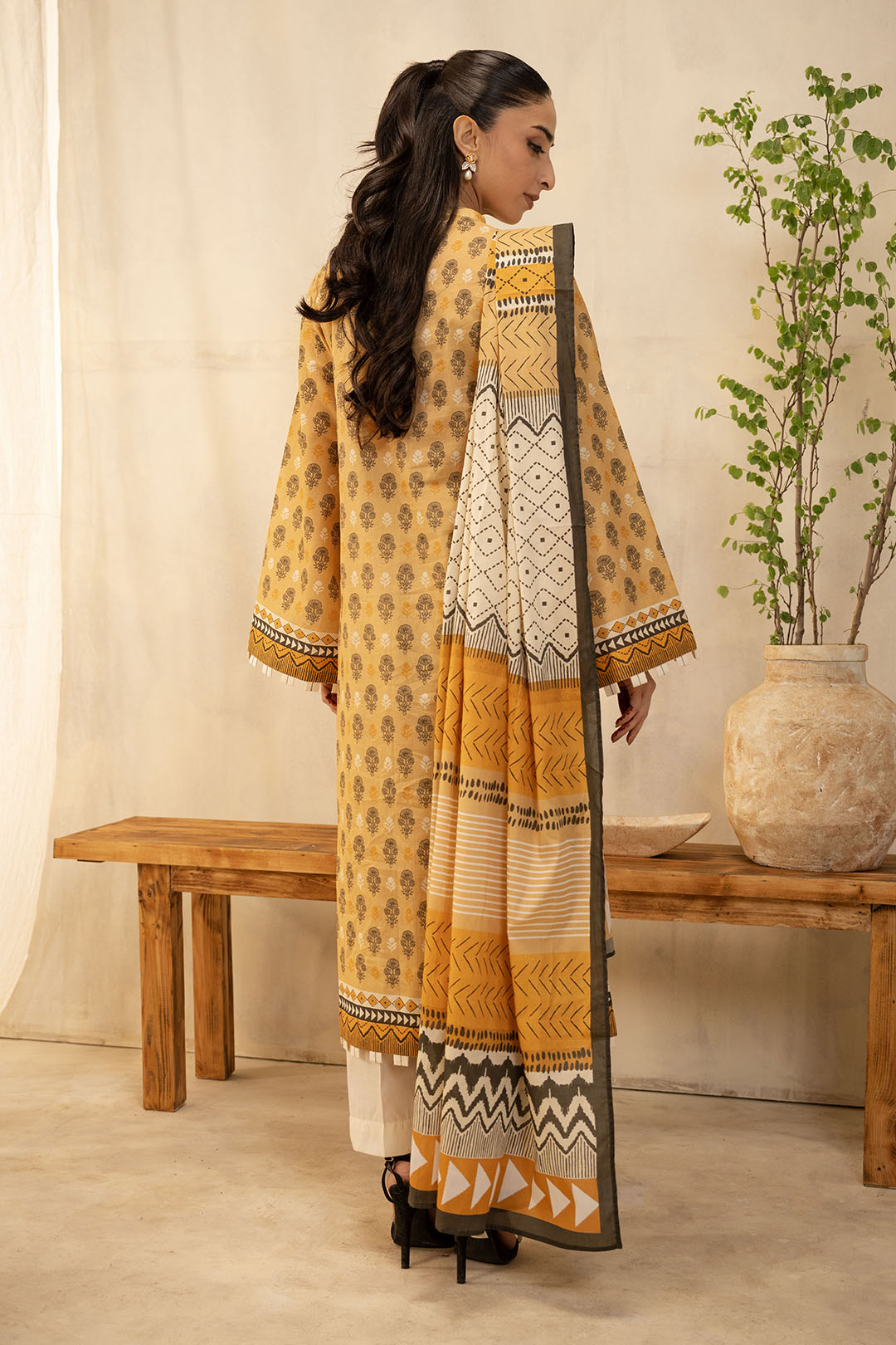 Zellbury | Unstitched 2 Piece Lawn | Shirt Dupatta - 0010