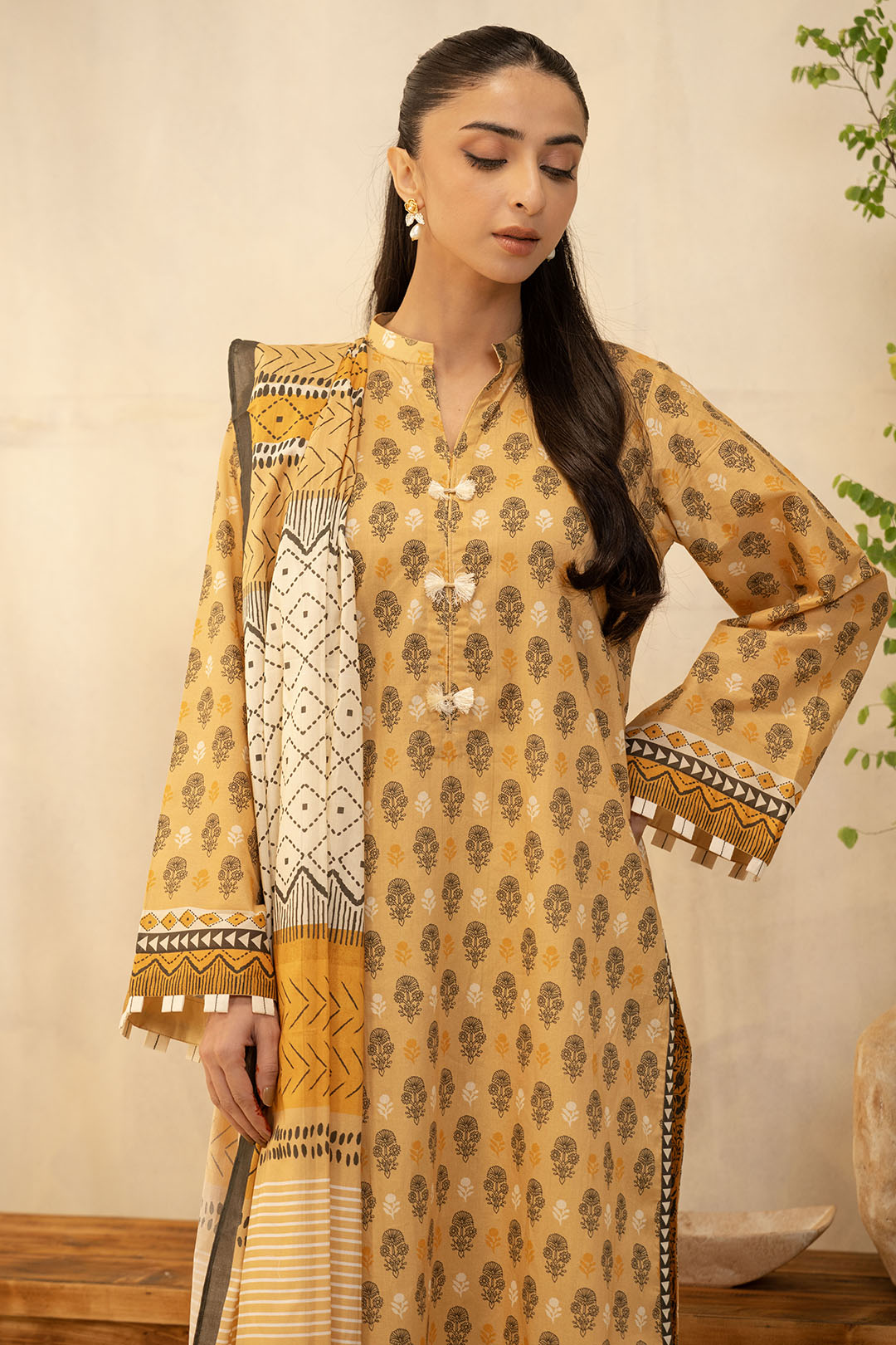 Zellbury | Unstitched 2 Piece Lawn | Shirt Dupatta - 0010 Default Title
