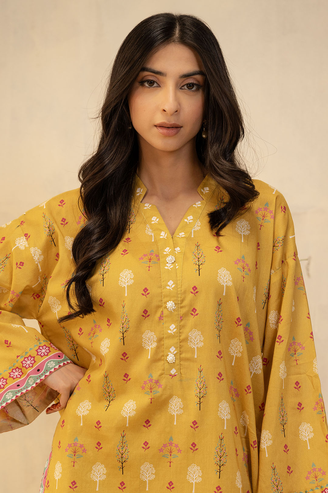 Zellbury | Unstitched 2 Piece Lawn | Shirt Shalwar - 0019 Default Title