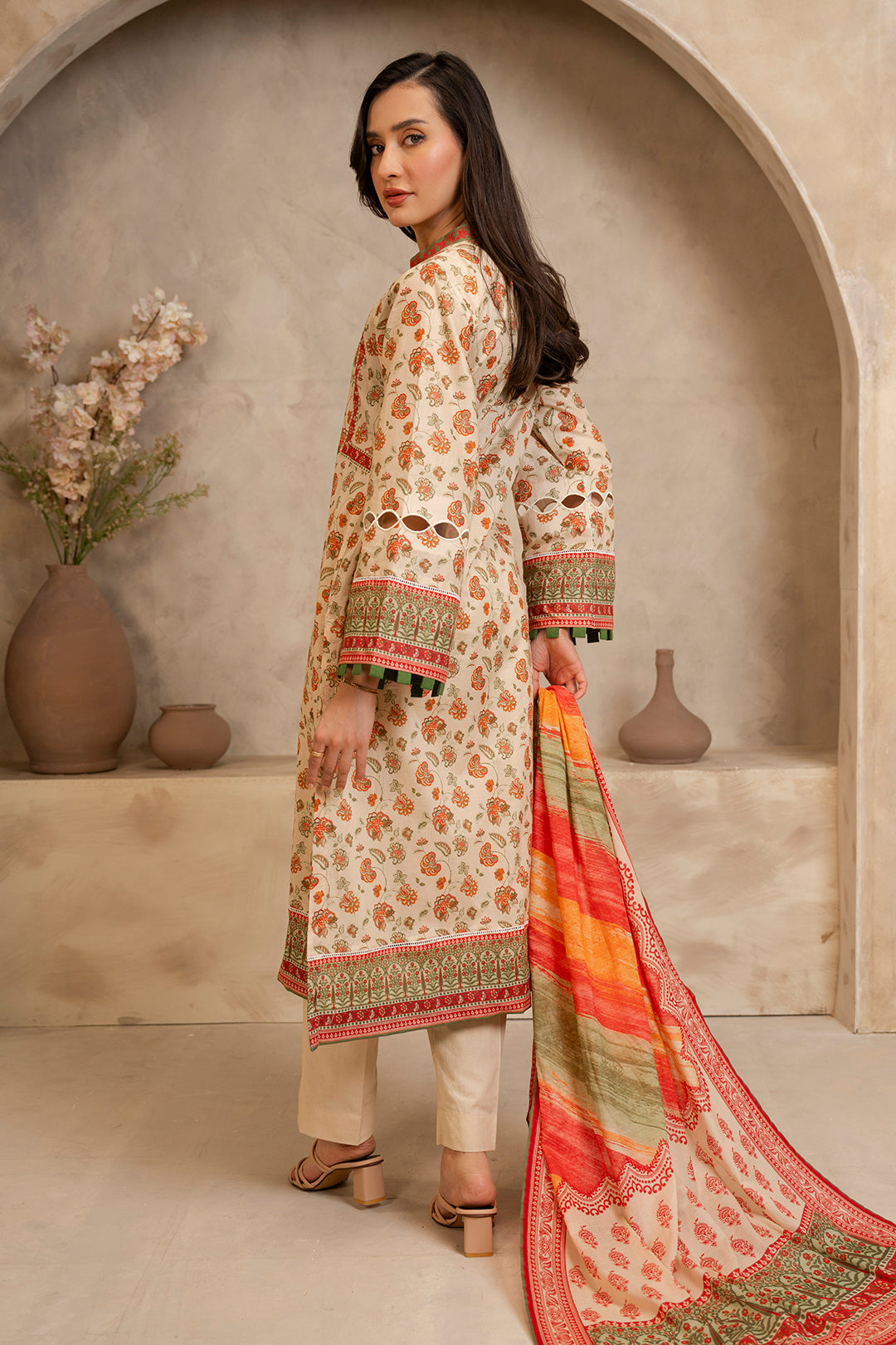 Zellbury | Unstitched 2 Piece Lawn | Shirt Dupatta - 0086